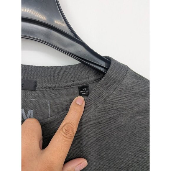 ATM T Shirt Women Size M Slub Cotton  Minimalist Raw Hem Athleisure Luxe Basics - Picture 6 of 8